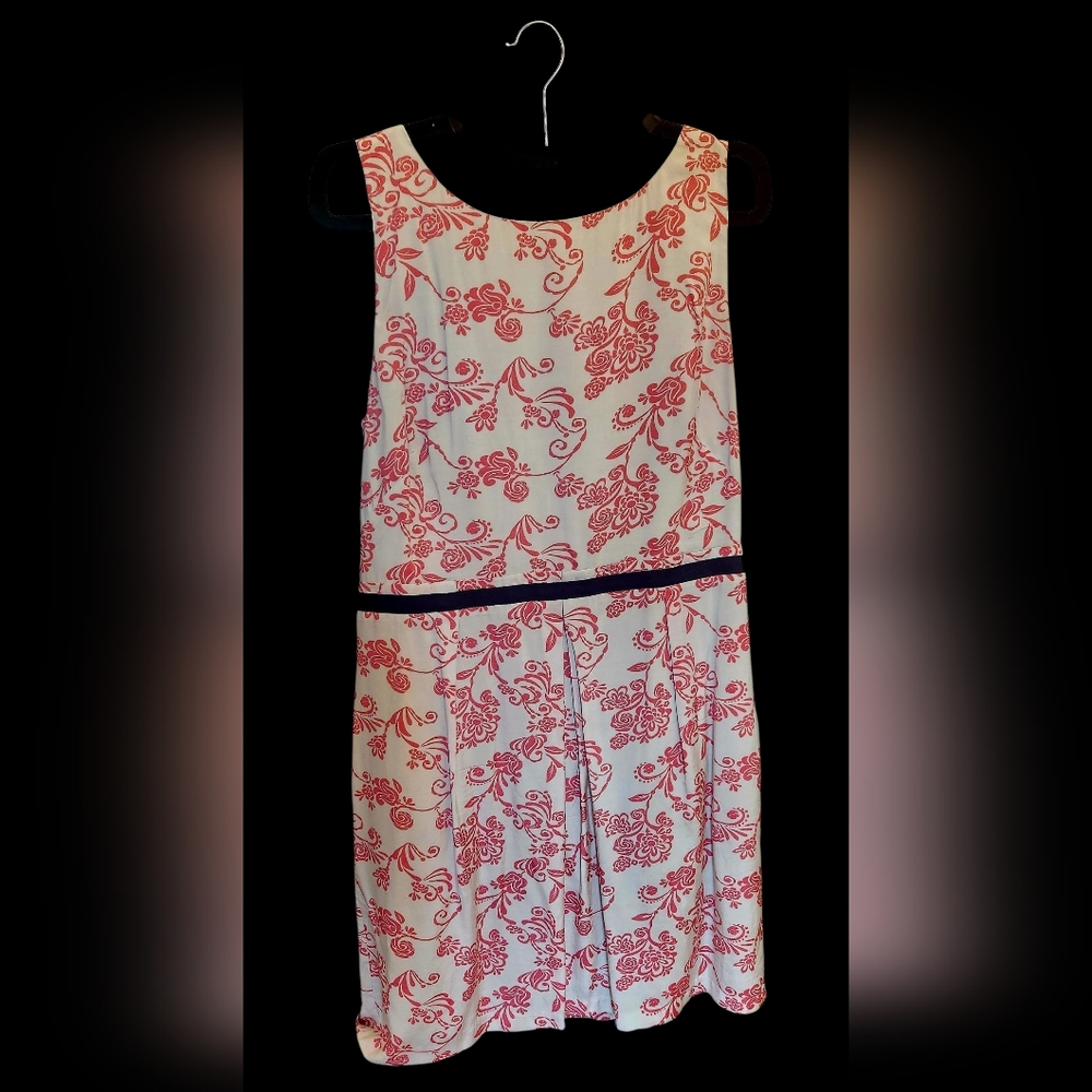 ANN TAYLOR LOFT FLORAL CREAM DRESS
